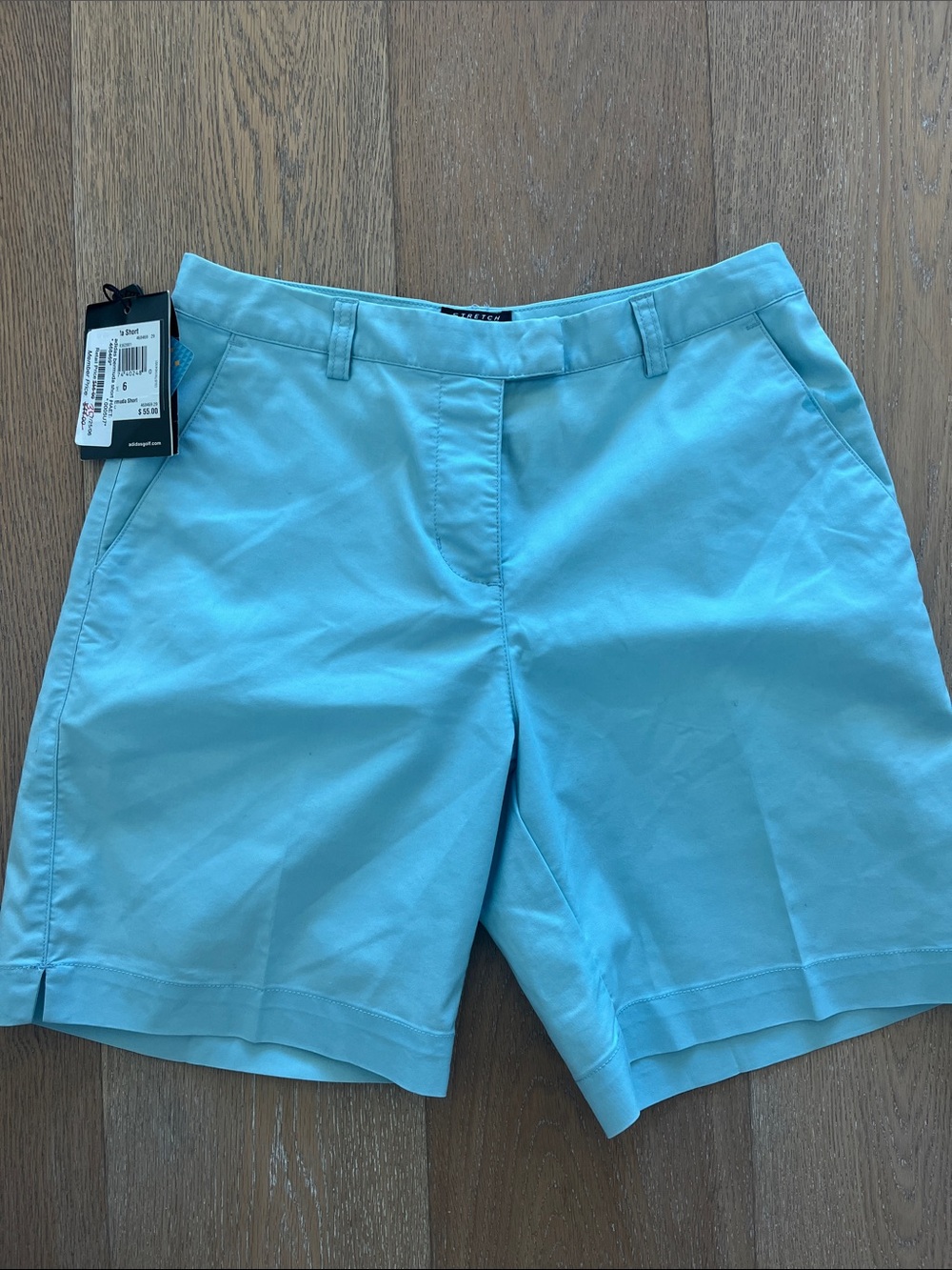 Adidas Women’s Aqua Blue Casual Bermuda Shorts size6